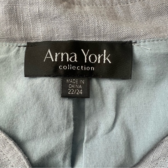 Arna York Linen Blend Blazer Jacket - Picture 4 of 5